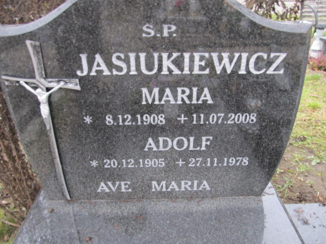 Adolf Jasiukiewicz 1905 Świdwin - Grobonet - Wyszukiwarka osób pochowanych