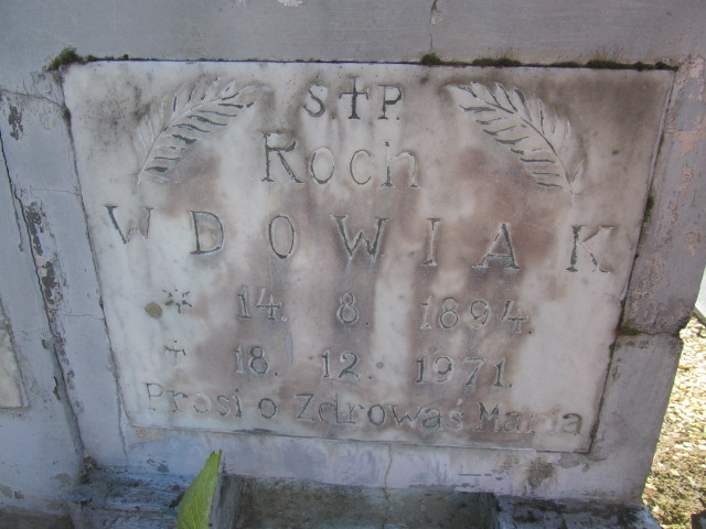 Roch Wdowiak 1894 Świdwin - Grobonet - Wyszukiwarka osób pochowanych