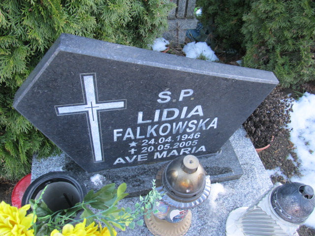 Lidia Falkowska 1946 Świdwin - Grobonet - Wyszukiwarka osób pochowanych