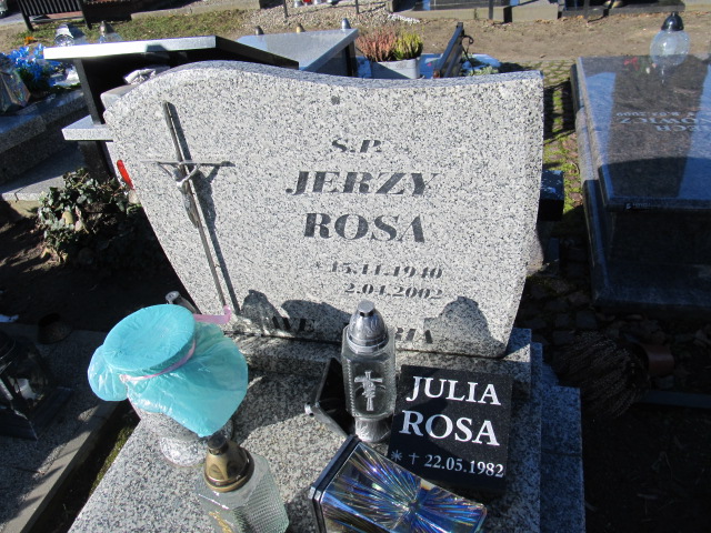 Jerzy Rosa 1940 Świdwin - Grobonet - Wyszukiwarka osób pochowanych