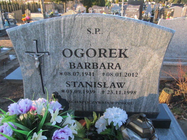 Barbara Ogórek 1941 Świdwin - Grobonet - Wyszukiwarka osób pochowanych