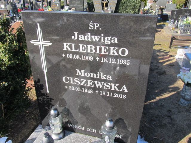 Jadwiga Klebieko 1909 Świdwin - Grobonet - Wyszukiwarka osób pochowanych