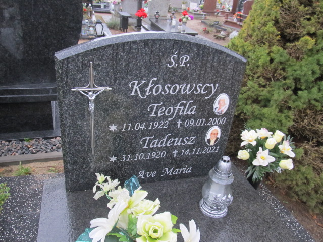 Teofila Kłosowska 1922 Świdwin - Grobonet - Wyszukiwarka osób pochowanych