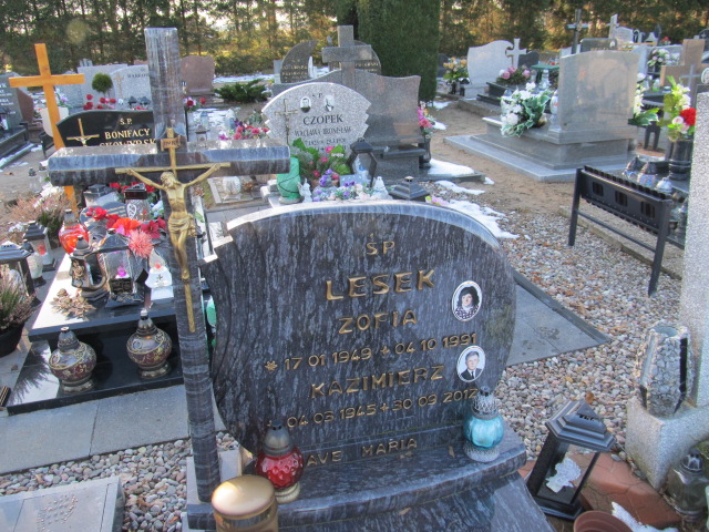 Zofia Lesek 1949 Świdwin - Grobonet - Wyszukiwarka osób pochowanych