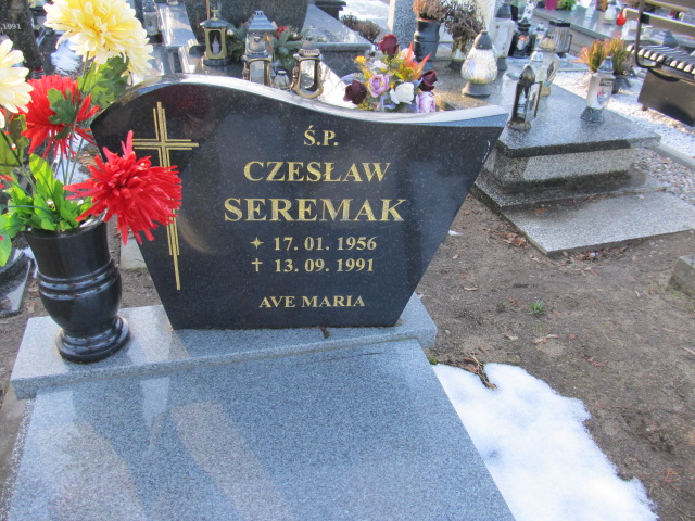 Czesław Seremak 1956 Świdwin - Grobonet - Wyszukiwarka osób pochowanych