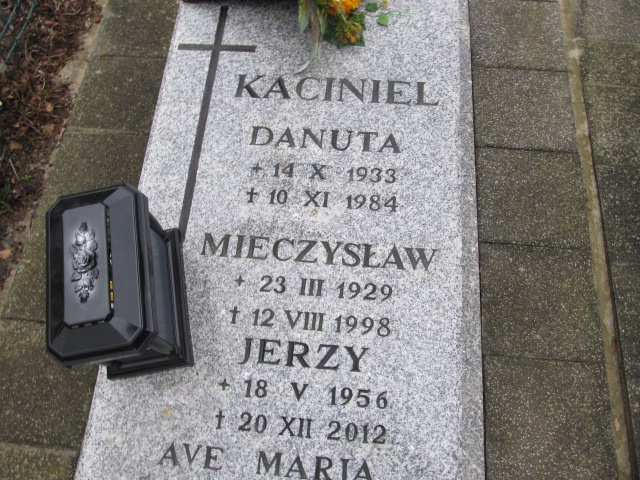 Jerzy Kaciniel 1956 Świdwin - Grobonet - Wyszukiwarka osób pochowanych