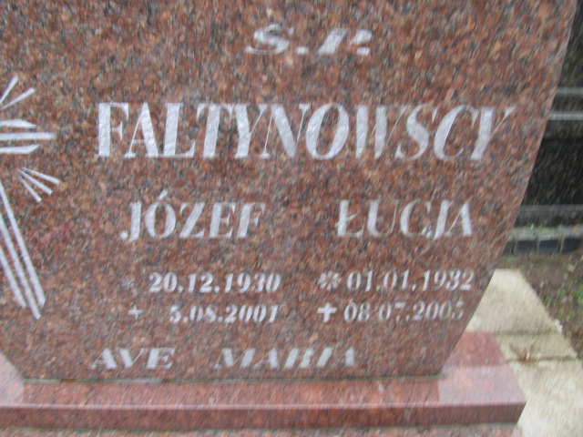 Józef Faltynowski 1930 Świdwin - Grobonet - Wyszukiwarka osób pochowanych