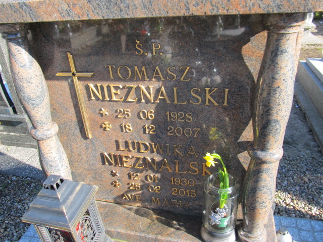 Tomasz Nieznalski 1928 Świdwin - Grobonet - Wyszukiwarka osób pochowanych