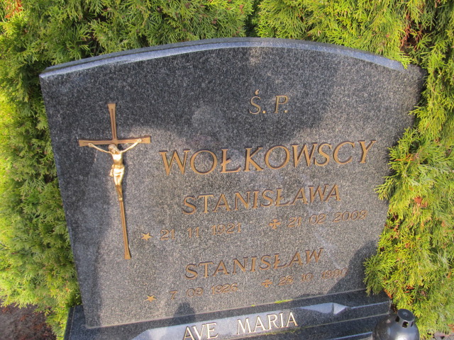 Stanisława Wołkowska 1921 Świdwin - Grobonet - Wyszukiwarka osób pochowanych